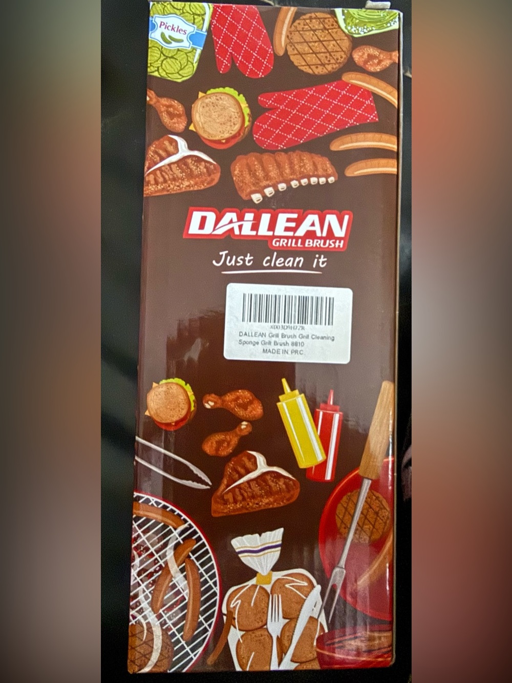 New Dallean Grill Brush - Brown Handle Grill Cleaning Brush